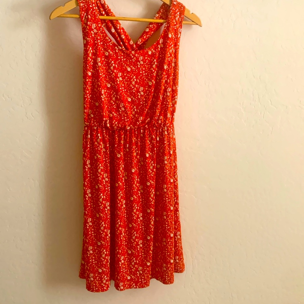 NWT Burnt Orange Criss Cross Dress